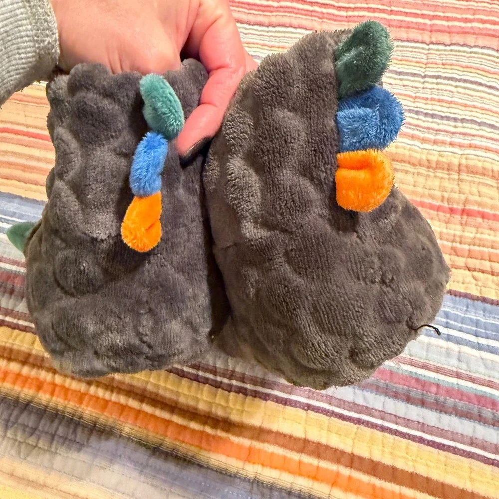 Kids Monster Claw Slippers Cozy Plush Footwear Indoor Warm Size Toddler Child